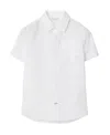Burberry Equestrian Knight Cotton-blend Shirt In White