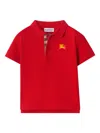Burberry Cotton Piqué Polo Shirt In Red