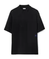 Burberry Regular Fit Shirt With Collar And Short Sleeves In Black
