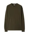 Burberry Equestrian Knight Cotton Sweatshirt In Green