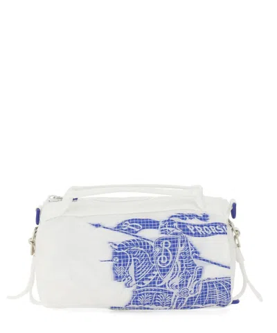 Burberry Equestrian Knight Crossbody Bag In White
