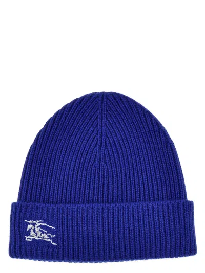 Burberry Equestrian Knight Design Beanie In Blue