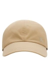 Burberry Equestrian Knight Design Cotton Gabardine Baseball Cap
