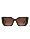 Burberry Equestrian Knight Design Sunglasses In Brown