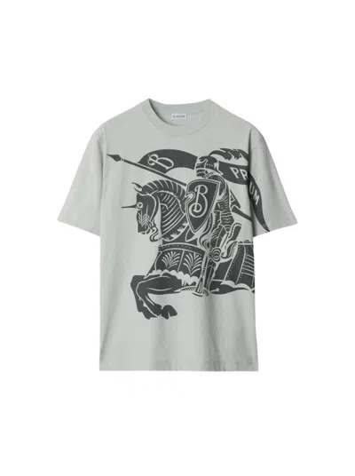 Burberry Equestrian Knight Design T-shirt Winter Grey