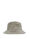 Burberry Equestrian Knight-embroidered Bucket Hat In Neutrals