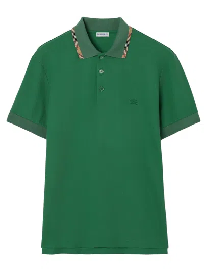BURBERRY BURBERRY EQUESTRIAN KNIGHT EMBROIDERED POCKET T-SHIRT IN SIZE M