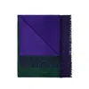 Burberry Equestrian Knight Fringed Edge Cashmere Blanket