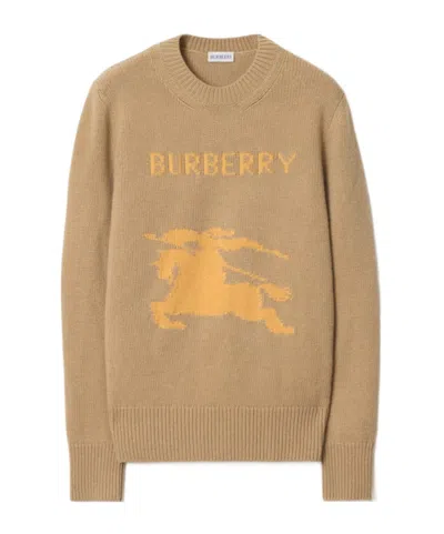 BURBERRY BURBERRY LOGO DETAILED KNITTED JUMPER