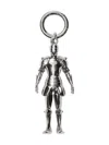Burberry Equestrian-knight Keyring In Silver
