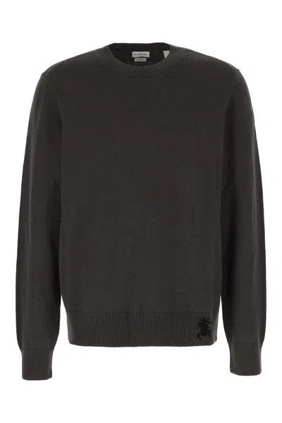 Burberry Equestrian Knight Cashmere Jumper In Black