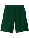 Burberry Equestrian Knight-logo Cotton Shorts