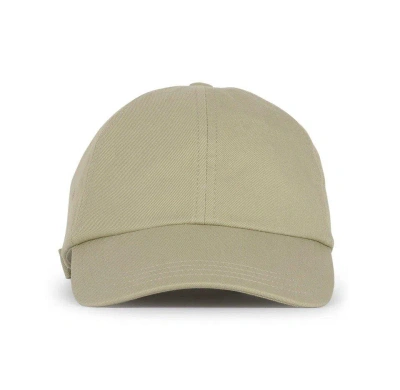 Burberry Equestrian Knight Logo Embroidered Curved-peak Baseball Cap In Beige