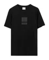 Burberry Equestrian Knight Logo-patch Short-sleeve T-shirt In Black