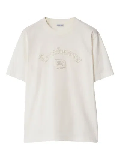Burberry Equestrian Knight-logo T-shirt In White