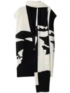Burberry Ekd Cashmere Cape In Black