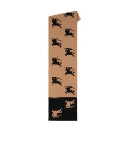 Burberry Equestrian Knight-motif Jacquard Scarf In Multicolor