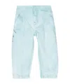 Burberry Equestrian Knight-motif Flared Jeans In Blue
