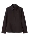 Burberry Equestrian Knight-motif Shirt In Brown