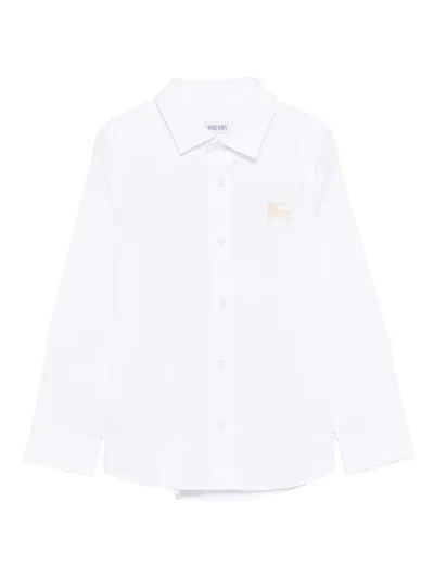 Burberry Equestrian Knight-motif Shirt In White