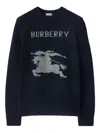 Burberry Equestrian Knight-motif Sweater In Black