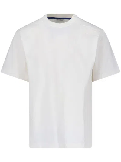 Burberry Tempah T-shirt With Embroidered Ekd In White