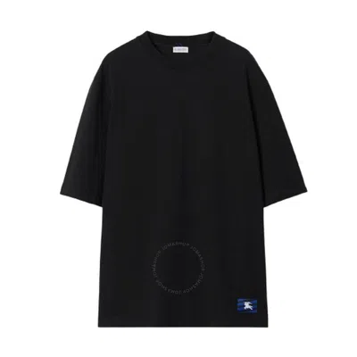 BURBERRY BURBERRY EQUESTRIAN KNIGHT PATCH COTTON T-SHIRT