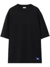 Burberry T-shirt With Round Neck And Short Sleeves In Black