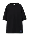 Burberry T-shirt With Round Neck And Short Sleeves In Black