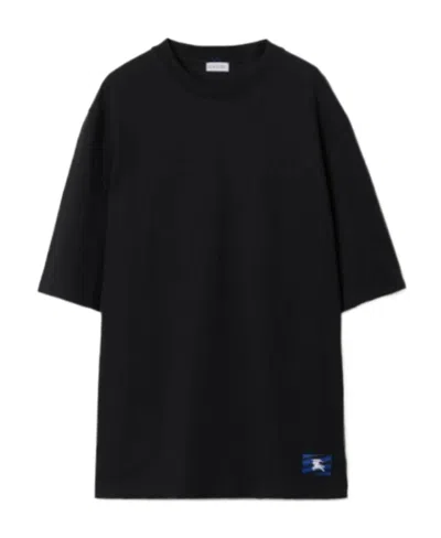 BURBERRY BURBERRY EQUESTRIAN KNIGHT-PATCH CREWNECK T-SHIRT