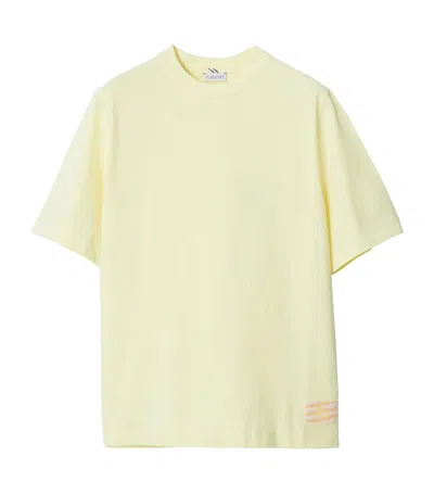 Burberry Cotton T-shirt In Sherbet