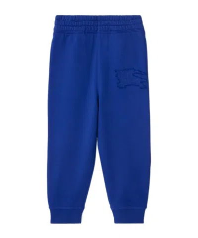Burberry Equestrian Knight-patch Track Pants In Blue