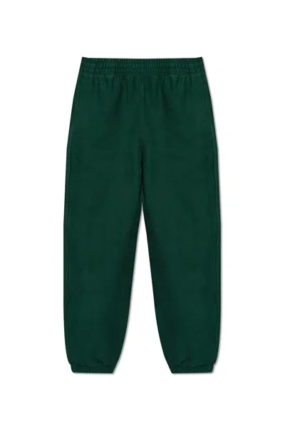 Burberry Equestrian Knight Patch Track Pants In Green