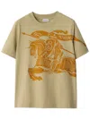 Burberry Ekd Cotton T-shirt In Beige