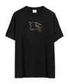 Burberry Equestrian Knight-print T-shirt In Black