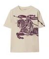 Burberry Short Sleeves With Large Graphic Print In Nude