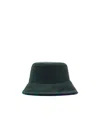 Burberry Equestrian Knight Reversible Bucket Hat In Green