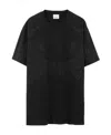 Burberry Equestrian Knight Round-neck T-shirt In Black