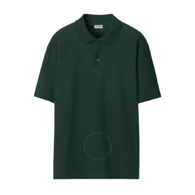 Burberry Equestrian Knight Short Sleeve Polo Shirt In Vine