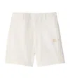 Burberry Ekd-embroidered Shorts In White