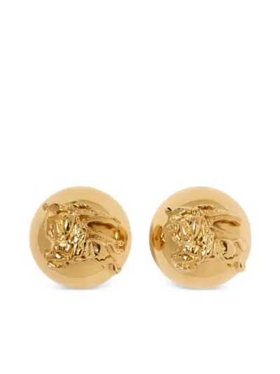 BURBERRY EQUESTRIAN-KNIGHT SPHERE STUD EARRINGS