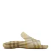 Burberry Equestrian Knight Stingray Check-pattern Slides