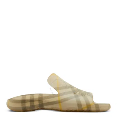 Burberry Equestrian Knight Stingray Check-pattern Slides
