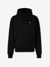 Burberry Men Black Sweatshirt With Ekd Embroidery On The Front And Logo Print On The Rear In Cotton In Black