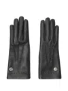 Burberry Equestrian-knight Stud Gloves In Black