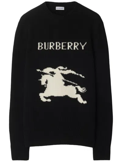 Burberry Black Ekd Wool Cashmere Sweater