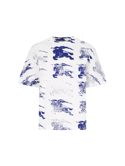 Burberry Equestrian Knight T-shirt In White