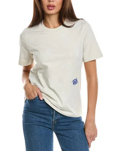Burberry Equestrian Knight T-shirt In Beige