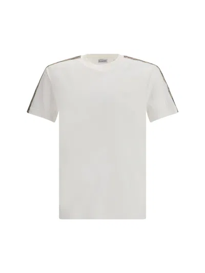 Burberry Men Equestrian Knight T-shirt In White