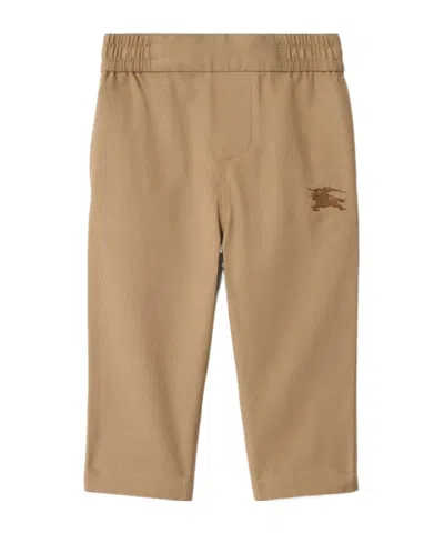 Burberry Equestrian Knight Trousers In Gold